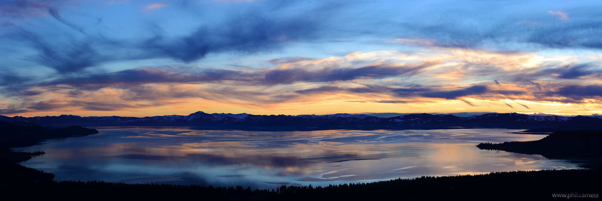 Watercolor Sky over Lake Tahoe 01/0